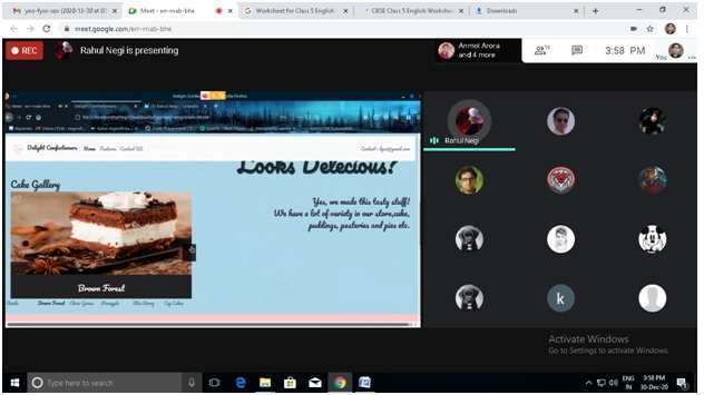 Successful completion and Results of Website Designing Competition