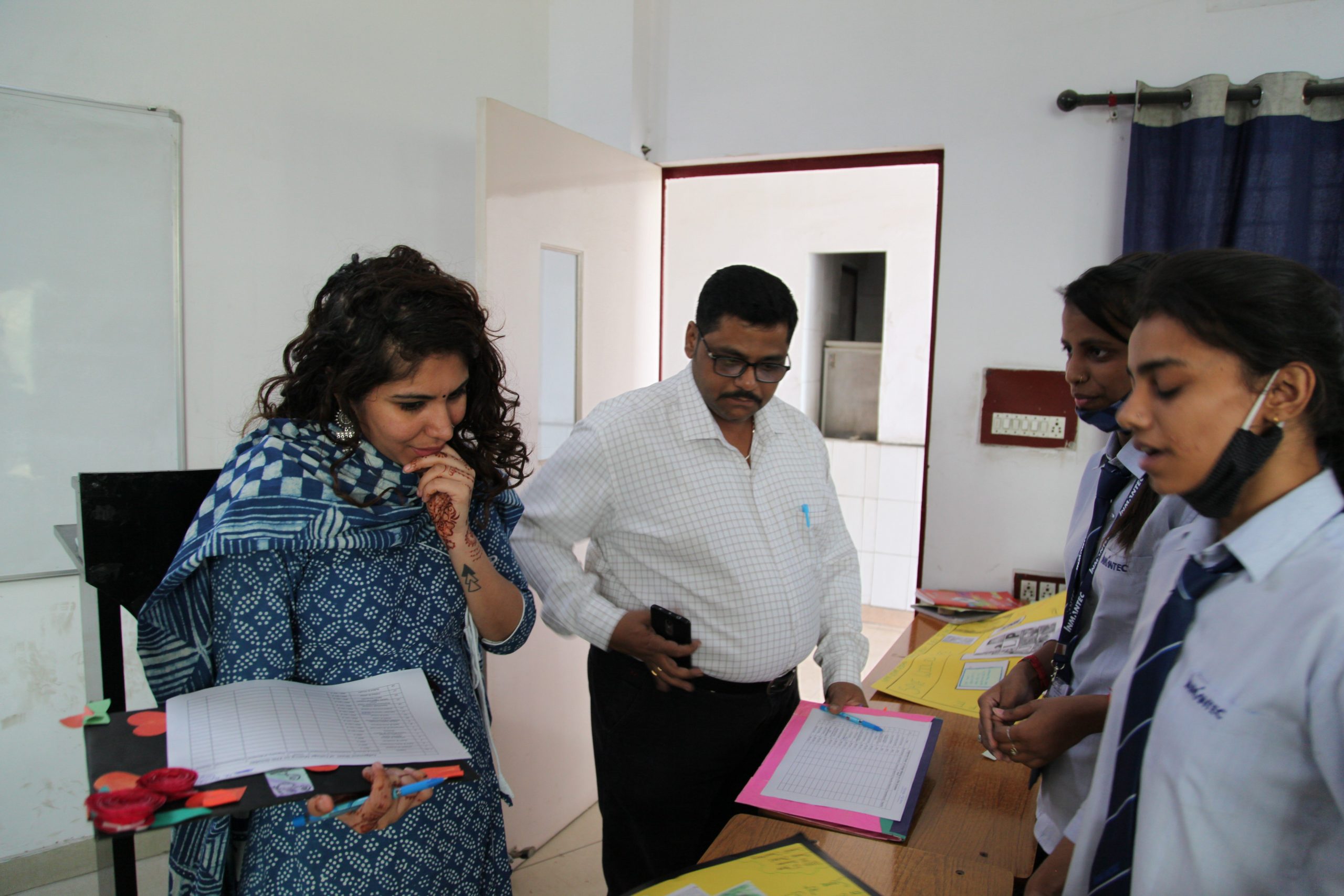 Mehndi and Card Making Competition at B.Ed Department