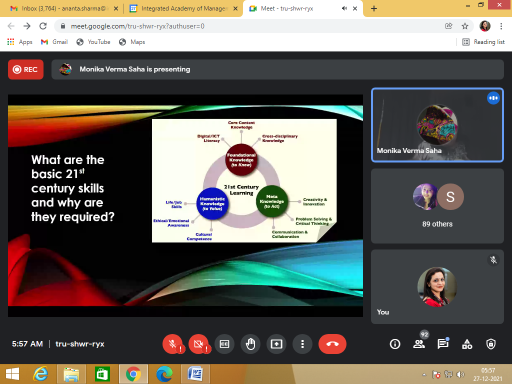 Workshop on PPT formation- 4C’s of 21st century